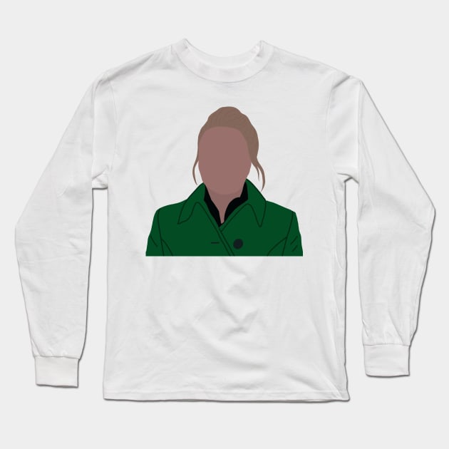 Green Coat Long Sleeve T-Shirt by CalliesArt